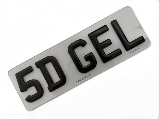 5D Number Plate