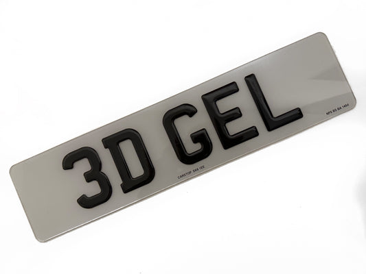 3D Gel Number Plate