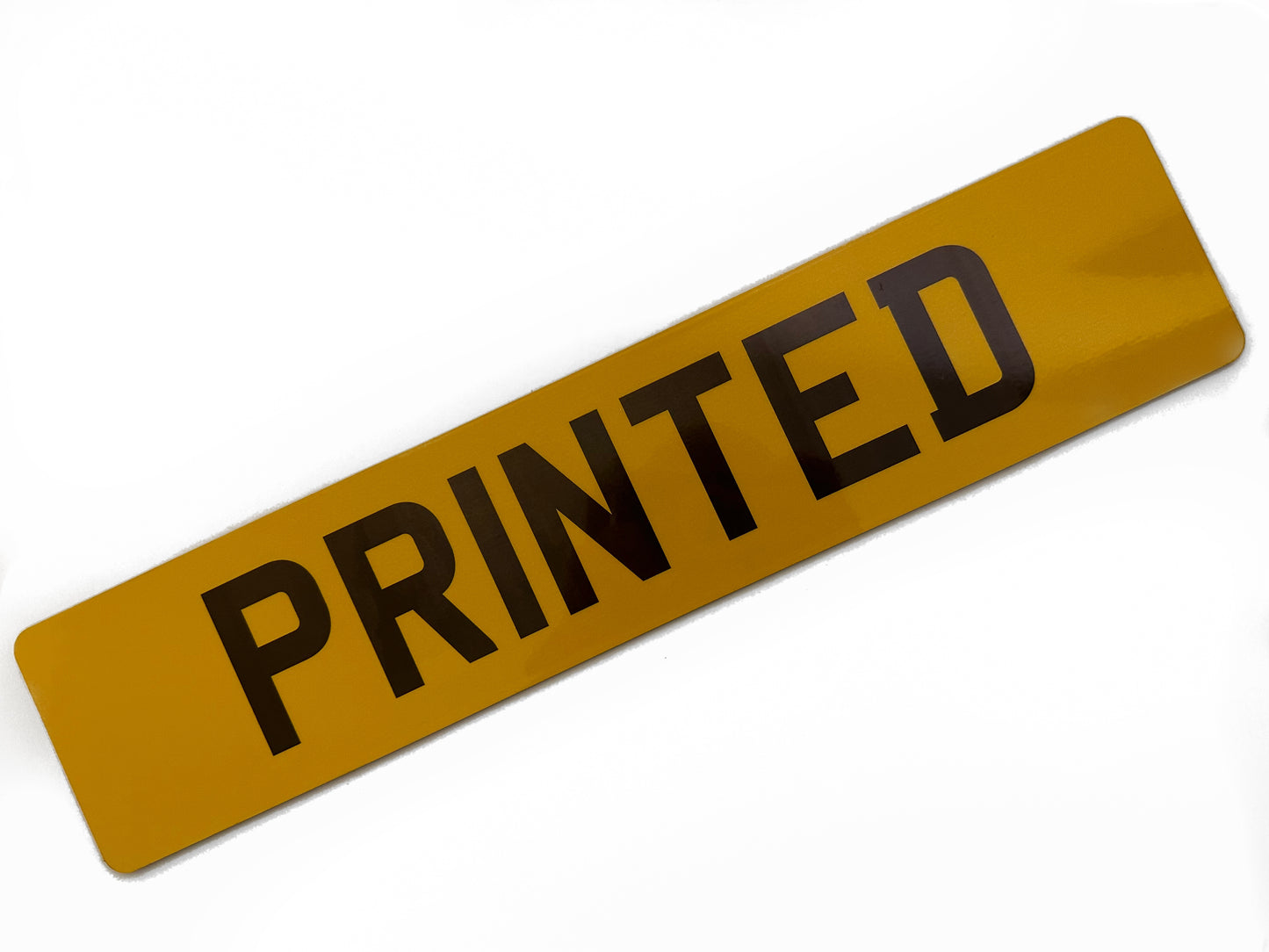 Printed Standard Number Plates